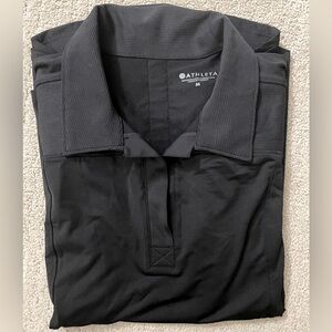 Athleta On Par Athletic Polo in Black - Women’s Medium, NWT